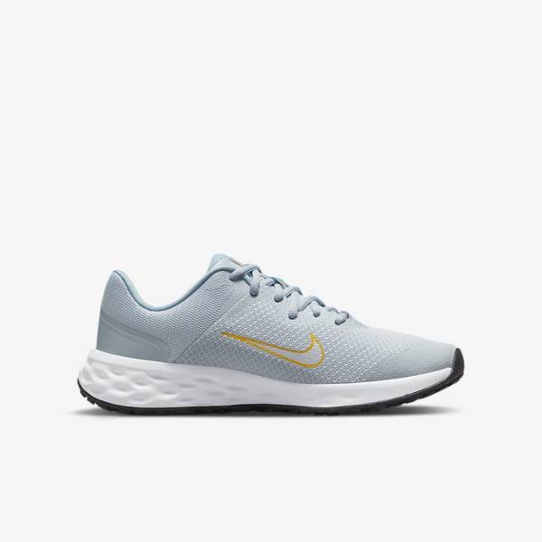 Buty do Biegania Dziecięce Nike Revolution 6 Older Szosowe Niebieskie Kolorowe | NK519XUA