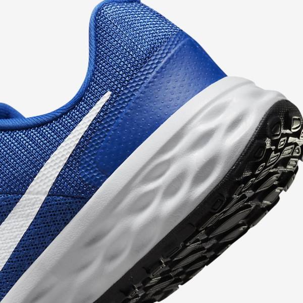 Buty do Biegania Dziecięce Nike Revolution 6 Older Szosowe Królewski Niebieski Czarne Białe | NK748SOZ