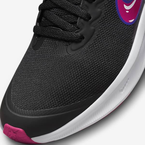 Buty do Biegania Dziecięce Nike Star Runner 3 SE Older Szosowe Czarne Różowe | NK615PWU