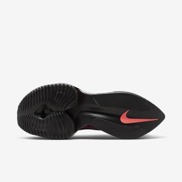 Buty do Biegania Męskie Nike Air Zoom Alphafly NEXT% Flyknit Szosowe Wyścigowe Pomarańczowe Turkusowe Czarne | NK043JPL