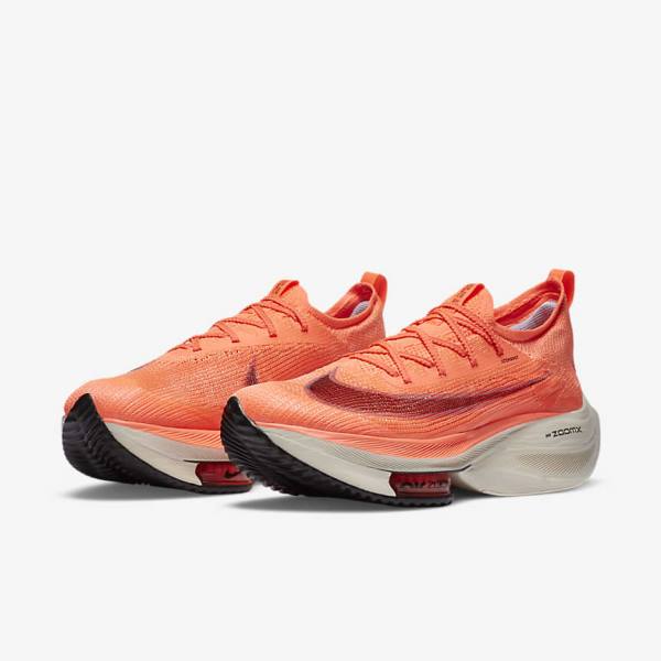 Buty do Biegania Męskie Nike Air Zoom Alphafly NEXT% Flyknit Szosowe Wyścigowe Fioletowe Czerwone Czarne Czarne | NK352HGC