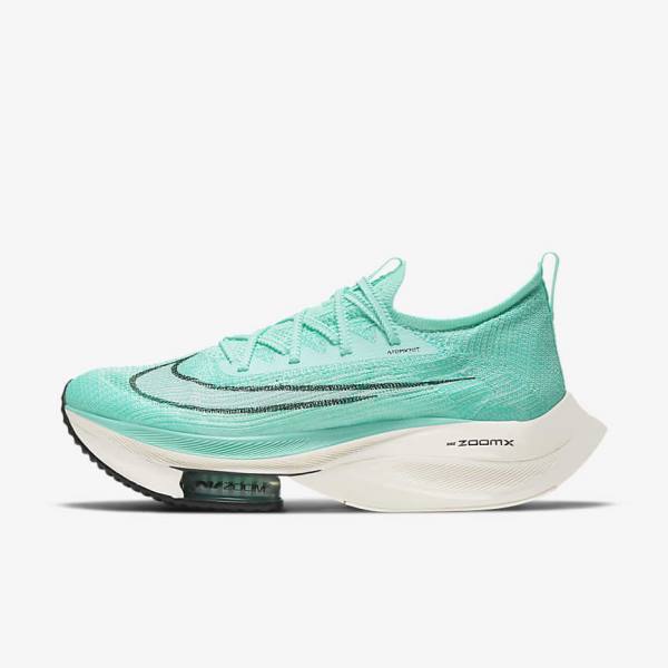 Buty do Biegania Męskie Nike Air Zoom Alphafly NEXT% Flyknit Szosowe Wyścigowe Pomarańczowe Czarne | NK467JRP