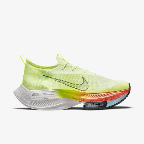 Buty do Biegania Męskie Nike Air Zoom Alphafly NEXT% Flyknit Szosowe Wyścigowe Głęboka Mango Metal Czerwone Brązowe Czarne | NK514PNW