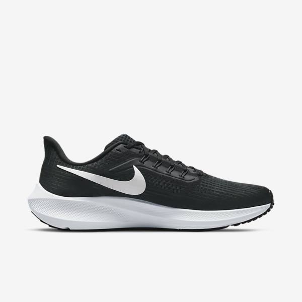 Buty do Biegania Męskie Nike Air Zoom Pegasus 39 Szosowe Czarne Ciemny Szare Białe | NK791KBN