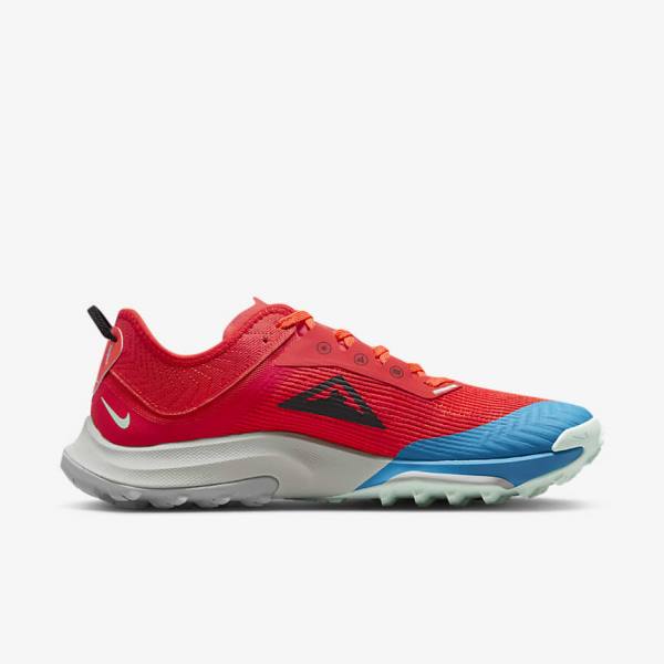 Buty do Biegania Męskie Nike Air Zoom Terra Kiger 8 Trailowe Czerwone Pomarańczowe Niebieskie Czarne | NK127FAN