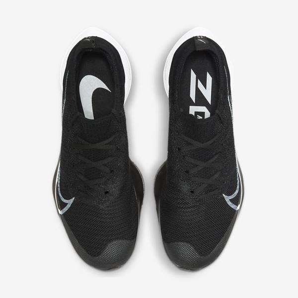 Buty do Biegania Męskie Nike Air Zoom Tempo NEXT% Szosowe Czarne Ciemny Szare Platyna Białe | NK602LNJ