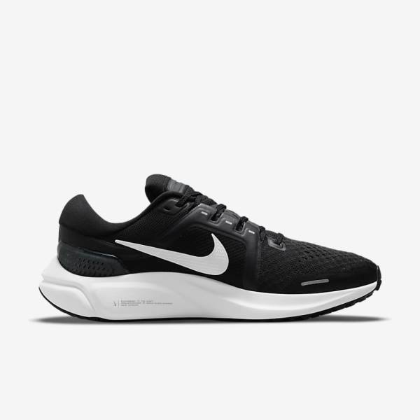 Buty do Biegania Męskie Nike Air Zoom Vomero 16 Szosowe Czarne Ciemny Szare Białe | NK301HTQ