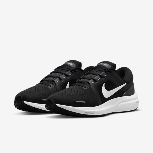 Buty do Biegania Męskie Nike Air Zoom Vomero 16 Szosowe Czarne Ciemny Szare Białe | NK301HTQ