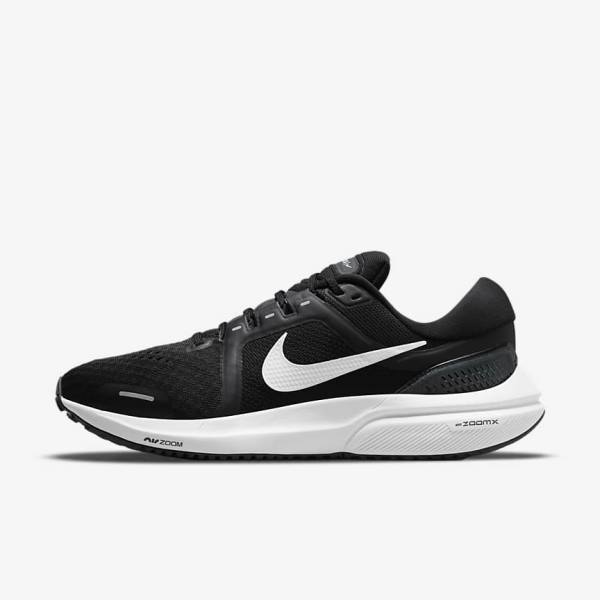 Buty do Biegania Męskie Nike Air Zoom Vomero 16 Szosowe Czarne Ciemny Szare Białe | NK301HTQ