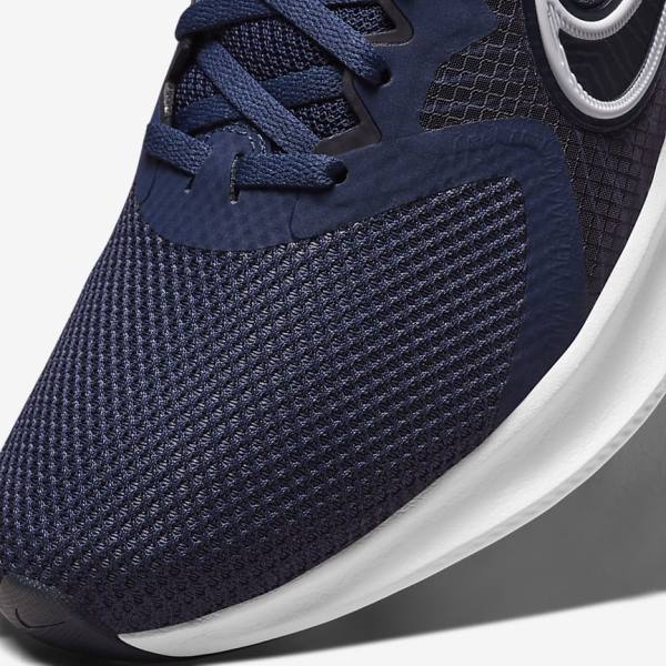 Buty do Biegania Męskie Nike Downshifter 11 Szosowe Granatowe Ciemny Obsidian Białe | NK024TYQ