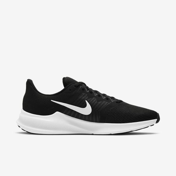 Buty do Biegania Męskie Nike Downshifter 11 Szosowe Czarne Ciemny Szare Białe | NK658EOW