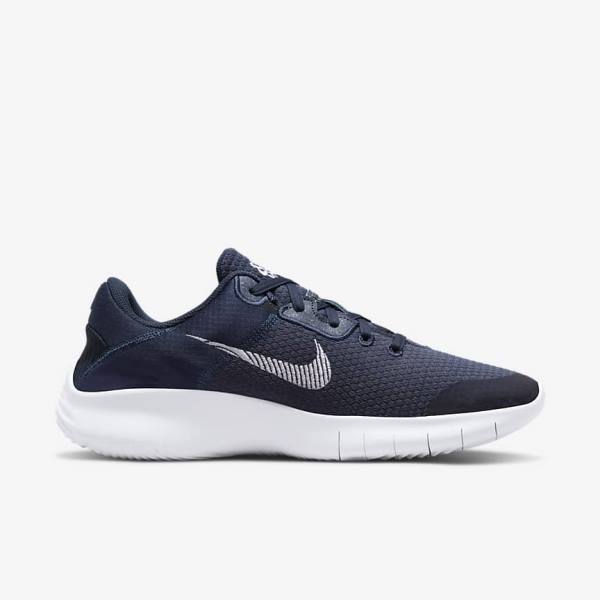 Buty do Biegania Męskie Nike Flex Experience Run 11 Next Nature Szosowe Granatowe Ciemny Obsidian Białe | NK903KSH