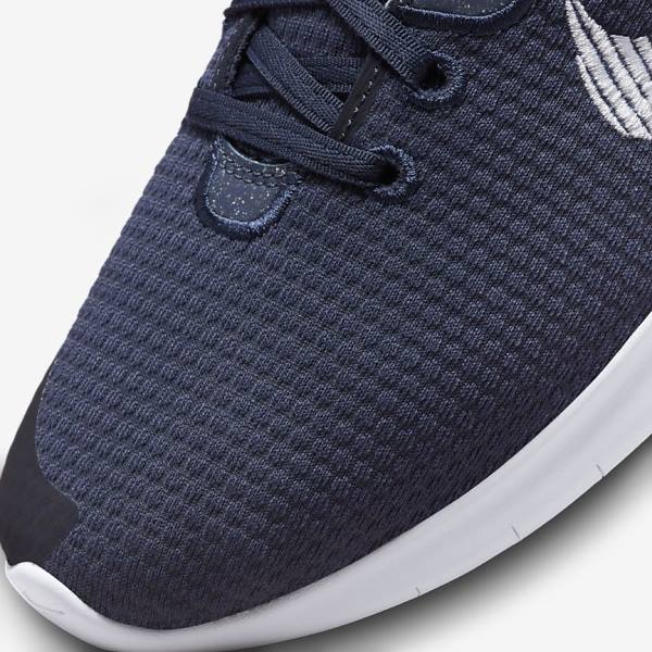 Buty do Biegania Męskie Nike Flex Experience Run 11 Next Nature Szosowe Granatowe Ciemny Obsidian Białe | NK903KSH