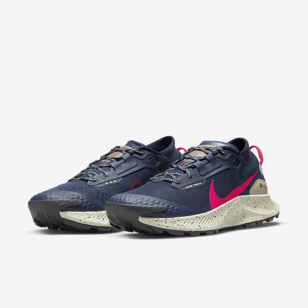 Buty do Biegania Męskie Nike Pegasus Trailowe 3 GORE-TEX Nieprzemakalne Trailowe Obsidian Oliwkowe Czerwone | NK208YAD