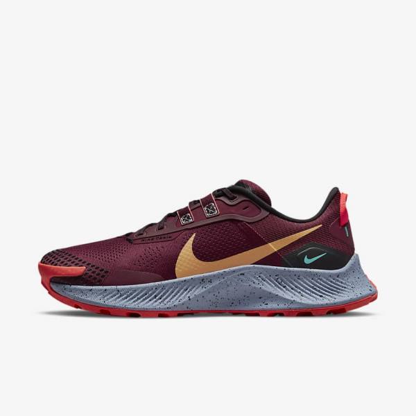 Buty do Biegania Męskie Nike Pegasus Trailowe 3 Trailowe Czarne Głęboka Czerwone Brązowe | NK281AVT