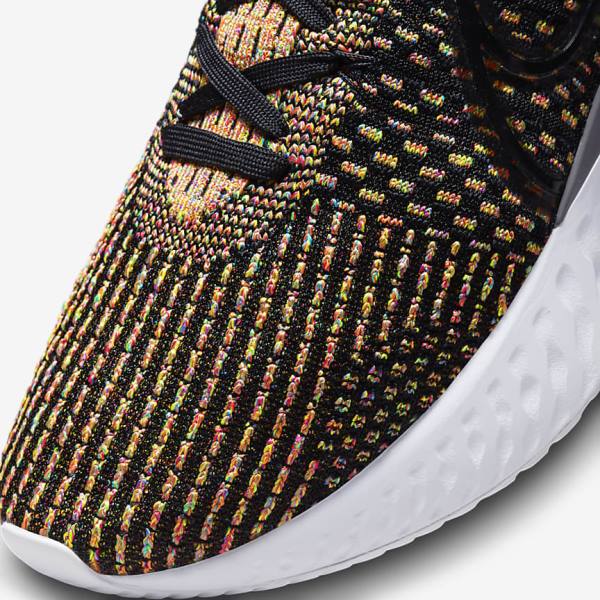 Buty do Biegania Męskie Nike React Infinity Run Flyknit 3 Szosowe Czarne Niebieskie Różowe Białe | NK037IZB