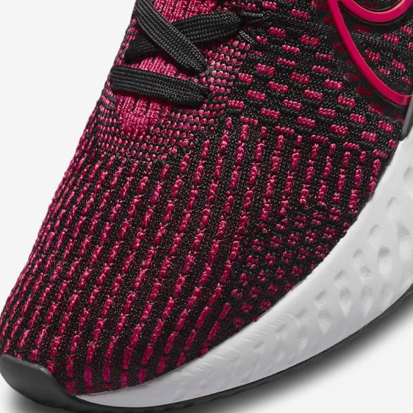 Buty do Biegania Męskie Nike React Infinity Run Flyknit 3 Szosowe Czarne Zielone Czerwone | NK659EMA