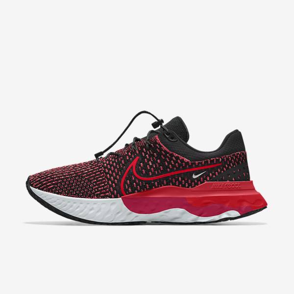 Buty do Biegania Męskie Nike React Infinity Run 3 By You Custom Szosowe Czarne | NK890JVQ