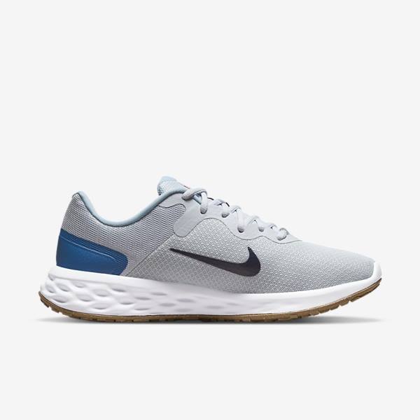 Buty do Biegania Męskie Nike Revolution 6 Next Nature Szosowe Platyna Ciemny Niebieskie Niebieskie | NK248RDH