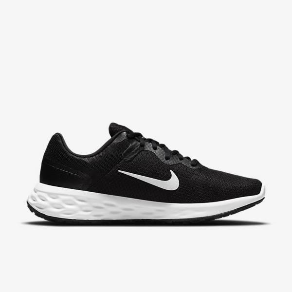 Buty do Biegania Męskie Nike Revolution 6 Next Nature Szosowe Czarne Szare Białe | NK290PBS