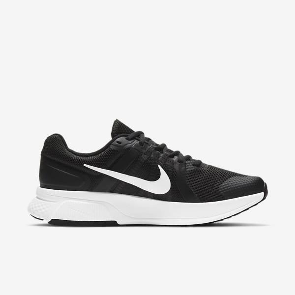 Buty do Biegania Męskie Nike Run Swift 2 Szosowe Czarne Ciemny Szare Białe | NK672WHK