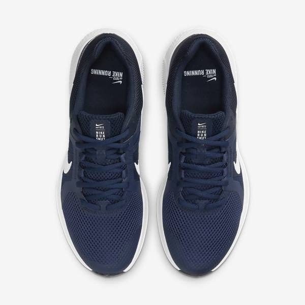 Buty do Biegania Męskie Nike Run Swift 2 Szosowe Granatowe Obsidian Białe | NK860HAQ