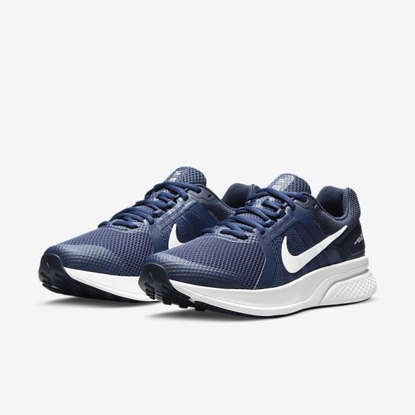 Buty do Biegania Męskie Nike Run Swift 2 Szosowe Granatowe Obsidian Białe | NK860HAQ