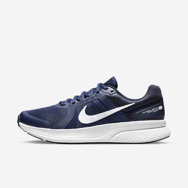 Buty do Biegania Męskie Nike Run Swift 2 Szosowe Granatowe Obsidian Białe | NK860HAQ