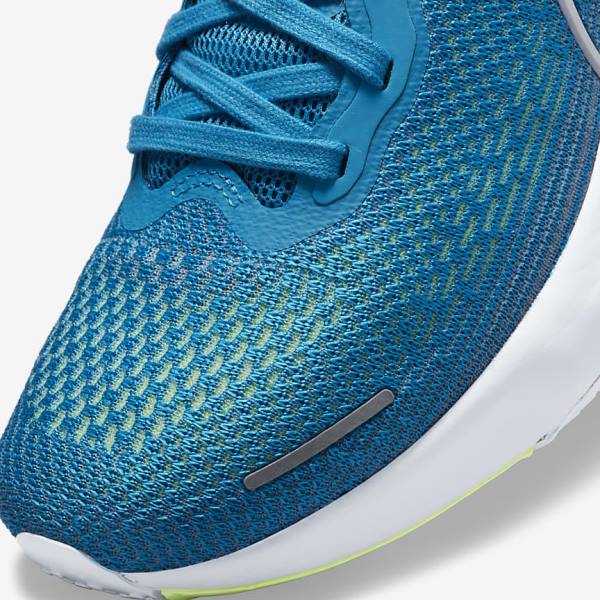 Buty do Biegania Męskie Nike ZoomX Invincible Run Flyknit Szosowe Niebieskie Głęboka Zielone Szare Białe | NK132SHV