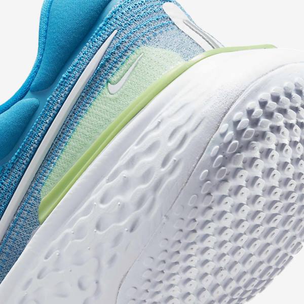 Buty do Biegania Męskie Nike ZoomX Invincible Run Flyknit Szosowe Niebieskie Głęboka Zielone Szare Białe | NK132SHV