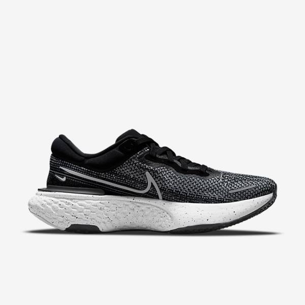 Buty do Biegania Męskie Nike ZoomX Invincible Run Flyknit Szosowe Białe Czarne Białe | NK704VCW