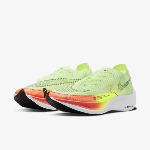 Buty do Biegania Męskie Nike ZoomX Vaporfly Next% 2 Szosowe Wyścigowe Pomarańczowe Czarne | NK247VZQ