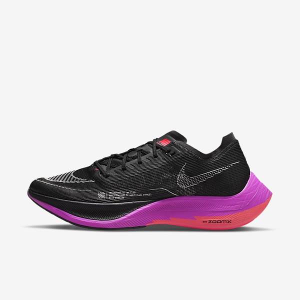 Buty do Biegania Męskie Nike ZoomX Vaporfly Next% 2 Szosowe Wyścigowe Czarne Fioletowe Szare Czerwone | NK297IRY