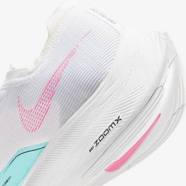 Buty do Biegania Męskie Nike ZoomX Vaporfly Next% 2 Szosowe Wyścigowe Zielone Niebieskie Białe Czarne | NK647JRK