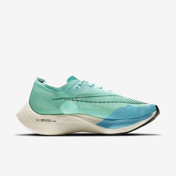 Buty do Biegania Męskie Nike ZoomX Vaporfly Next% 2 Szosowe Wyścigowe Białe Metal Srebrne Czarne | NK743TQN