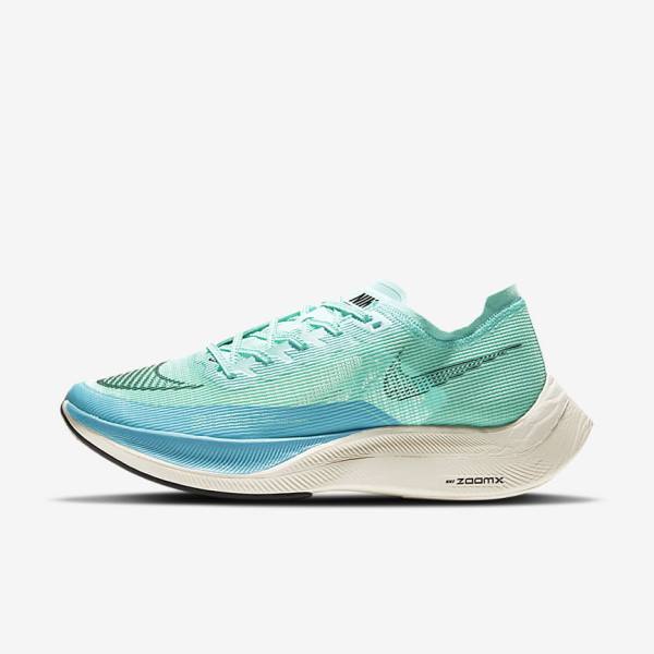 Buty do Biegania Męskie Nike ZoomX Vaporfly Next% 2 Szosowe Wyścigowe Białe Metal Srebrne Czarne | NK743TQN