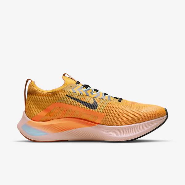 Buty do Biegania Męskie Nike Zoom Fly 4 Szosowe Czarne Niebieskie Białe | NK058WYA