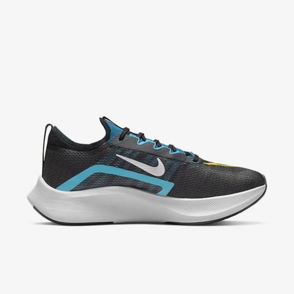 Buty do Biegania Męskie Nike Zoom Fly 4 Szosowe Czarne Zielone Pomarańczowe | NK647PLA