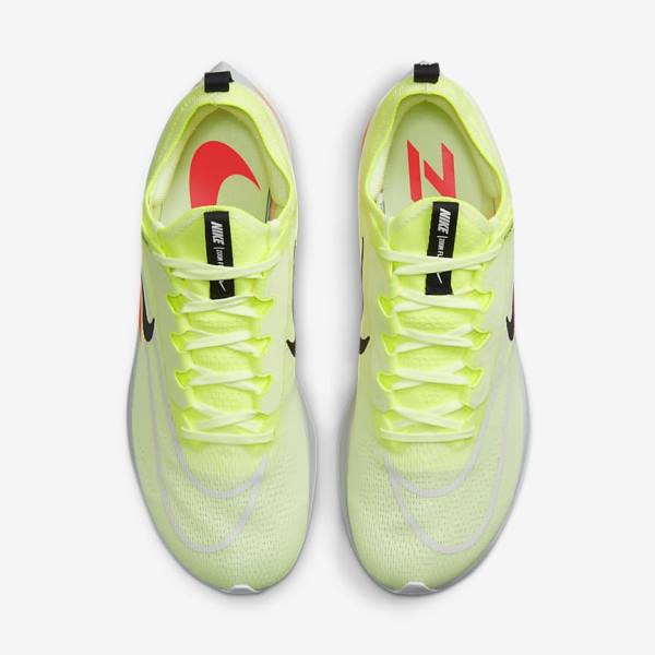 Buty do Biegania Męskie Nike Zoom Fly 4 Szosowe Czarne Ciemny Szare Niebieskie Białe | NK902PZG