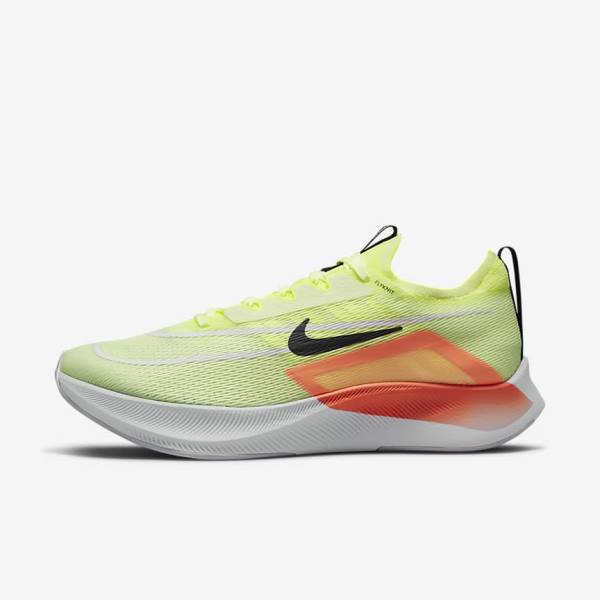 Buty do Biegania Męskie Nike Zoom Fly 4 Szosowe Czarne Ciemny Szare Niebieskie Białe | NK902PZG