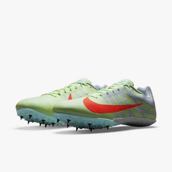 Buty do Biegania Męskie Nike Zoom Rival S 9 Athletics Sprinting Spikes Turkusowe Pomarańczowe | NK460ECY