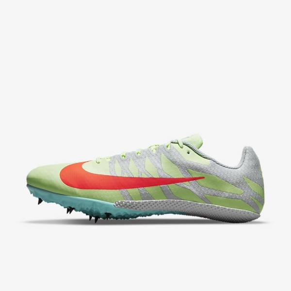 Buty do Biegania Męskie Nike Zoom Rival S 9 Athletics Sprinting Spikes Turkusowe Pomarańczowe | NK460ECY