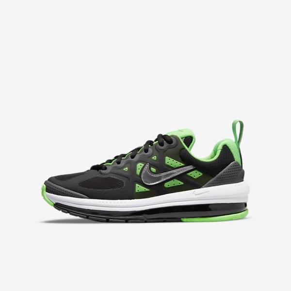 Buty do Chodzenia Dziecięce Nike Air Max Genome Older Czarne Szare Zielone | NK296LJV