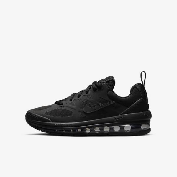 Buty do Chodzenia Dziecięce Nike Air Max Genome Older Czarne Ciemny Szare | NK872REL