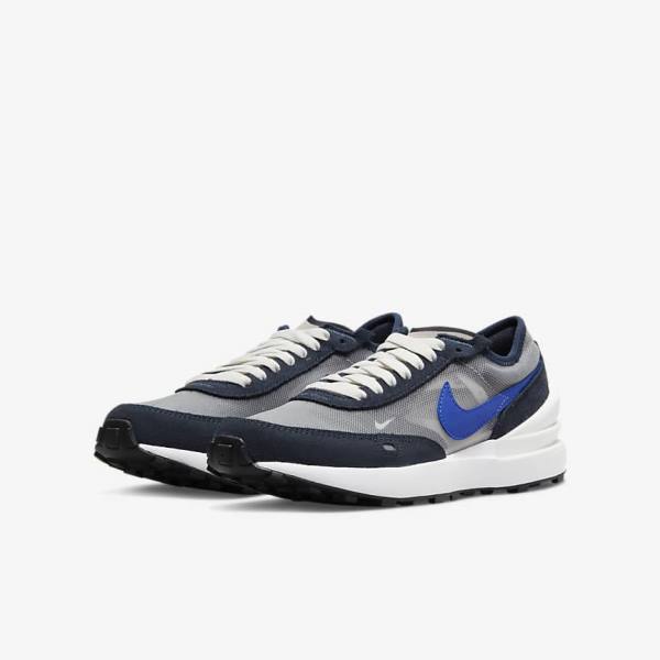 Buty do Chodzenia Dziecięce Nike Waffle One Older Ciemny Obsidian Czarne Królewski Niebieski | NK105VUR