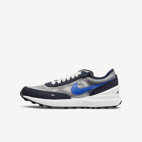 Buty do Chodzenia Dziecięce Nike Waffle One Older Ciemny Obsidian Czarne Królewski Niebieski | NK105VUR