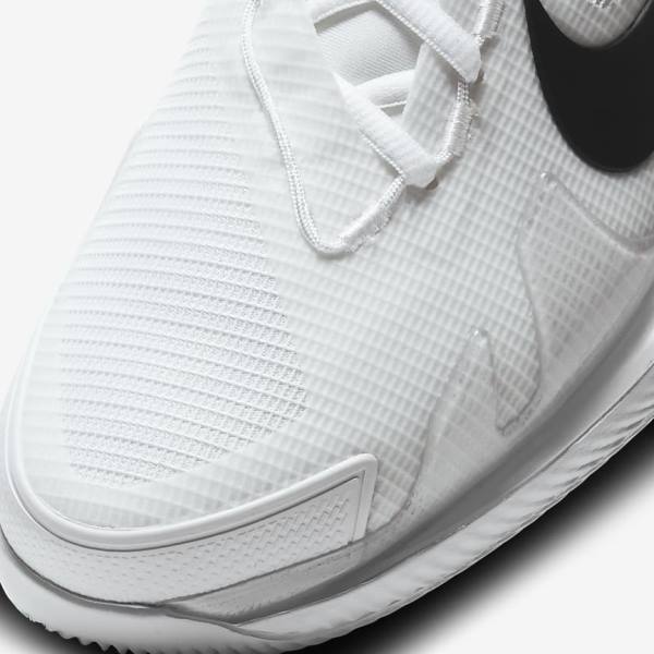 Buty do Tenisa Męskie Nike NikeCourt Air Zoom Vapor Pro Hard-Court Białe Czarne | NK394DNU