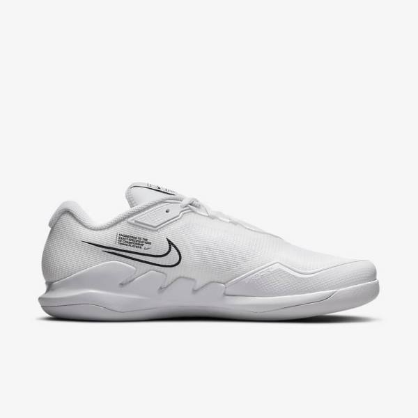 Buty do Tenisa Męskie Nike NikeCourt Air Zoom Vapor Pro Carpet Białe Czarne | NK584BIC