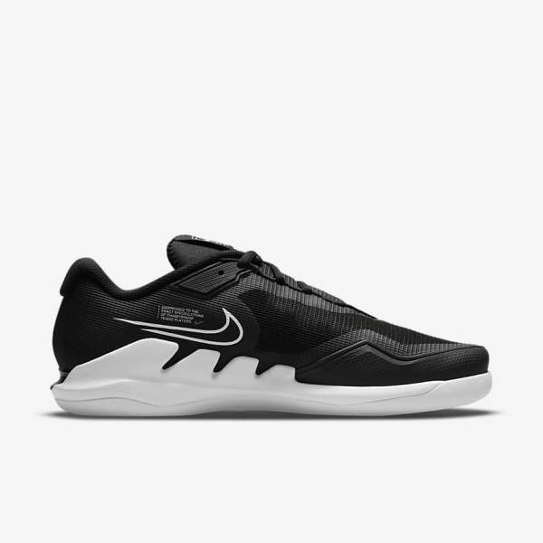 Buty do Tenisa Męskie Nike NikeCourt Air Zoom Vapor Pro Carpet Czarne Białe | NK768PSE