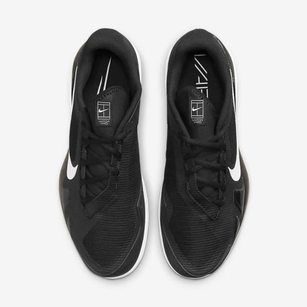 Buty do Tenisa Męskie Nike NikeCourt Air Zoom Vapor Pro Carpet Czarne Białe | NK768PSE